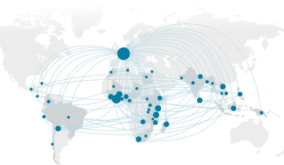 r4d interactive network map